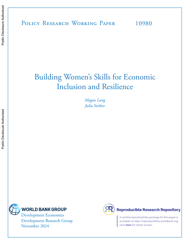 Building Women’s Skills for Economic Inclusion and Resilience