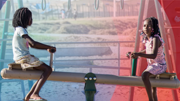 Girls in a playground