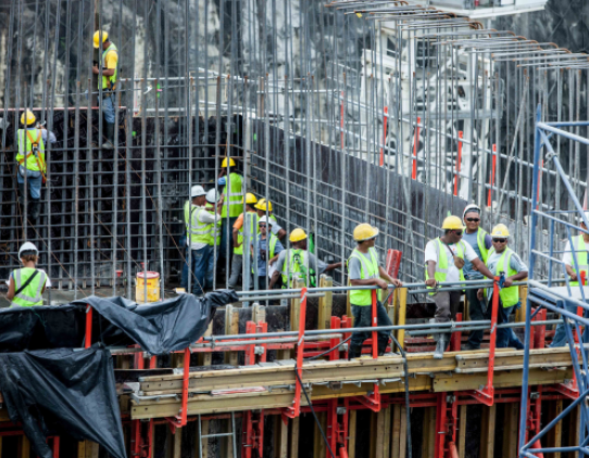 Construction team working