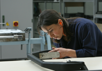 A female migrant working